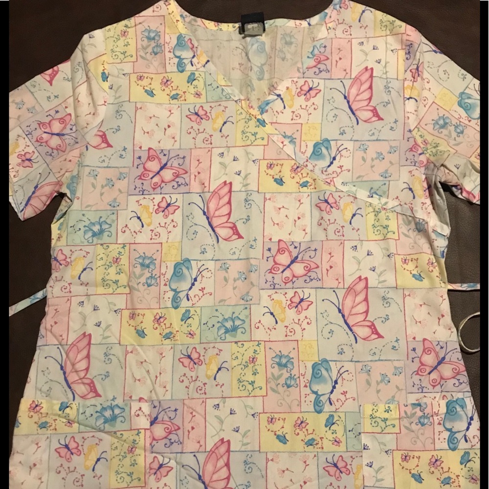 Barco Uniform Scrub Top Size Small